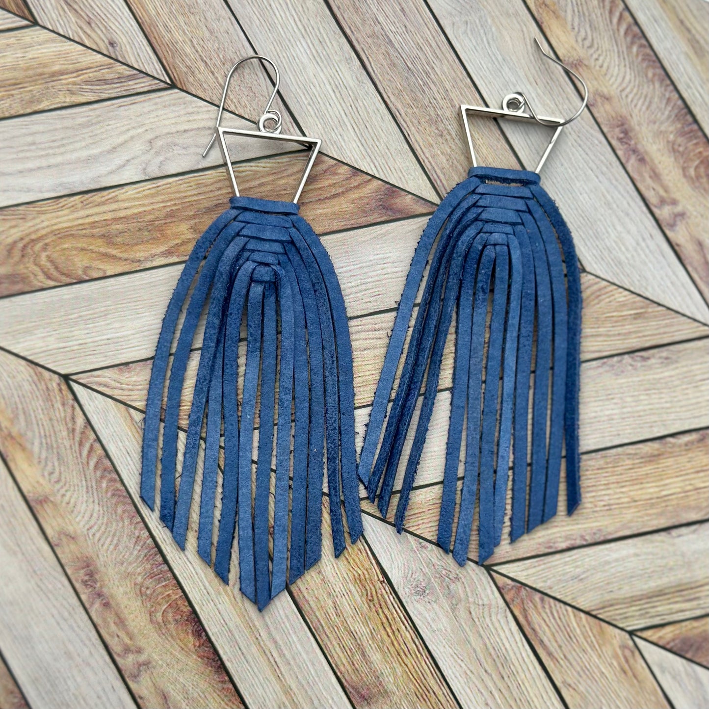 Blue Braided Fringe