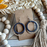 Navy and Gold Hoops (without tabs)
