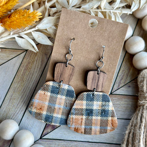 Fall Plaid Rounded Rectangle
