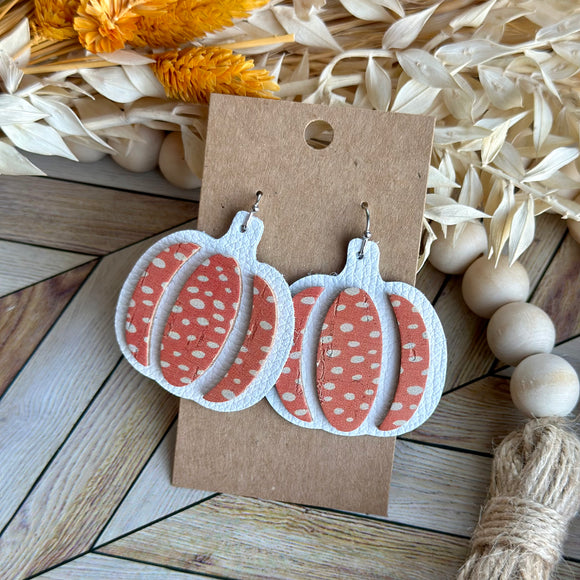 Orange Dots 3D Pumpkin