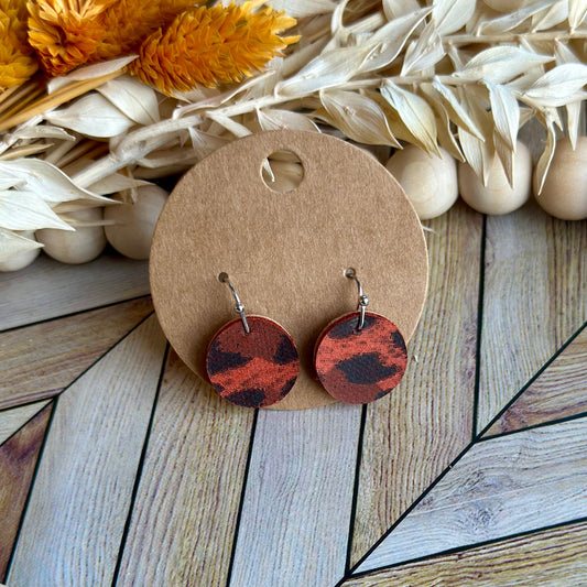 Orange Leopard Petite Circles