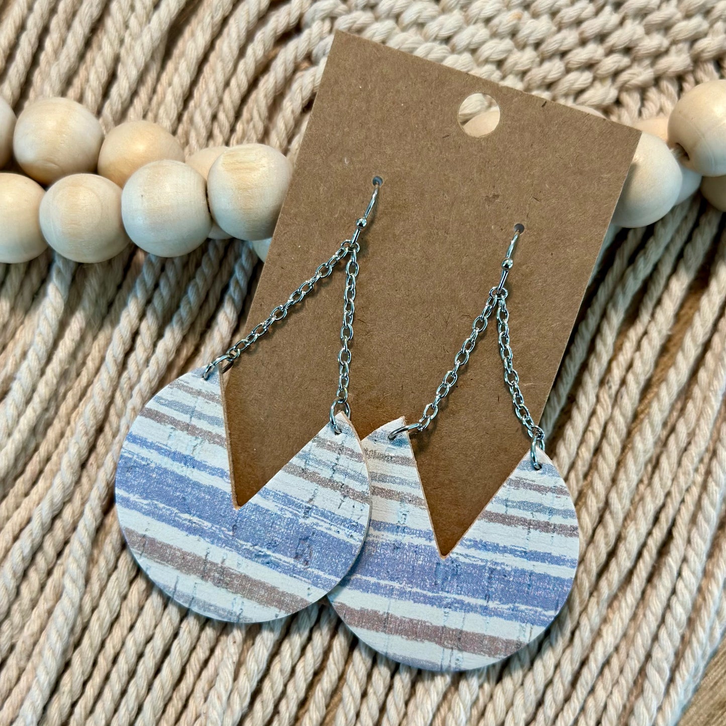 Ocean Blues Stripe V Cut