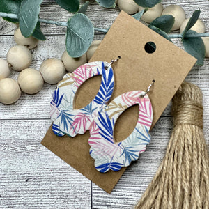 Palm Floral Small Scallop