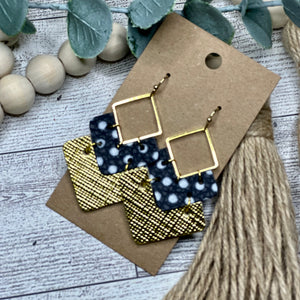 Navy & Gold Chevron