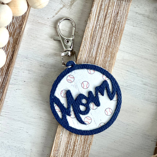 Baseball Mom Keychain