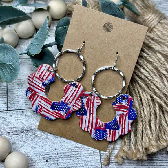 Stars and Stripes  Scallop Hoops