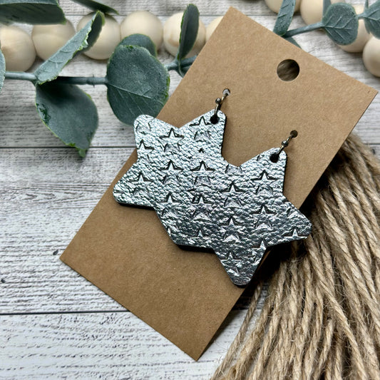 Silver Embossed Stars