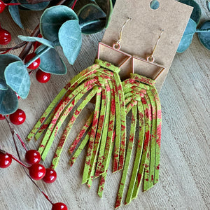 Christmas Red and Green Braided Fringe