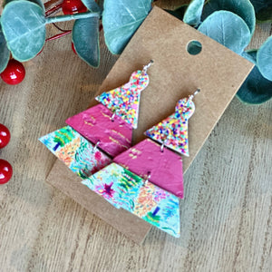 Triple Layer Pink Christmas Tree