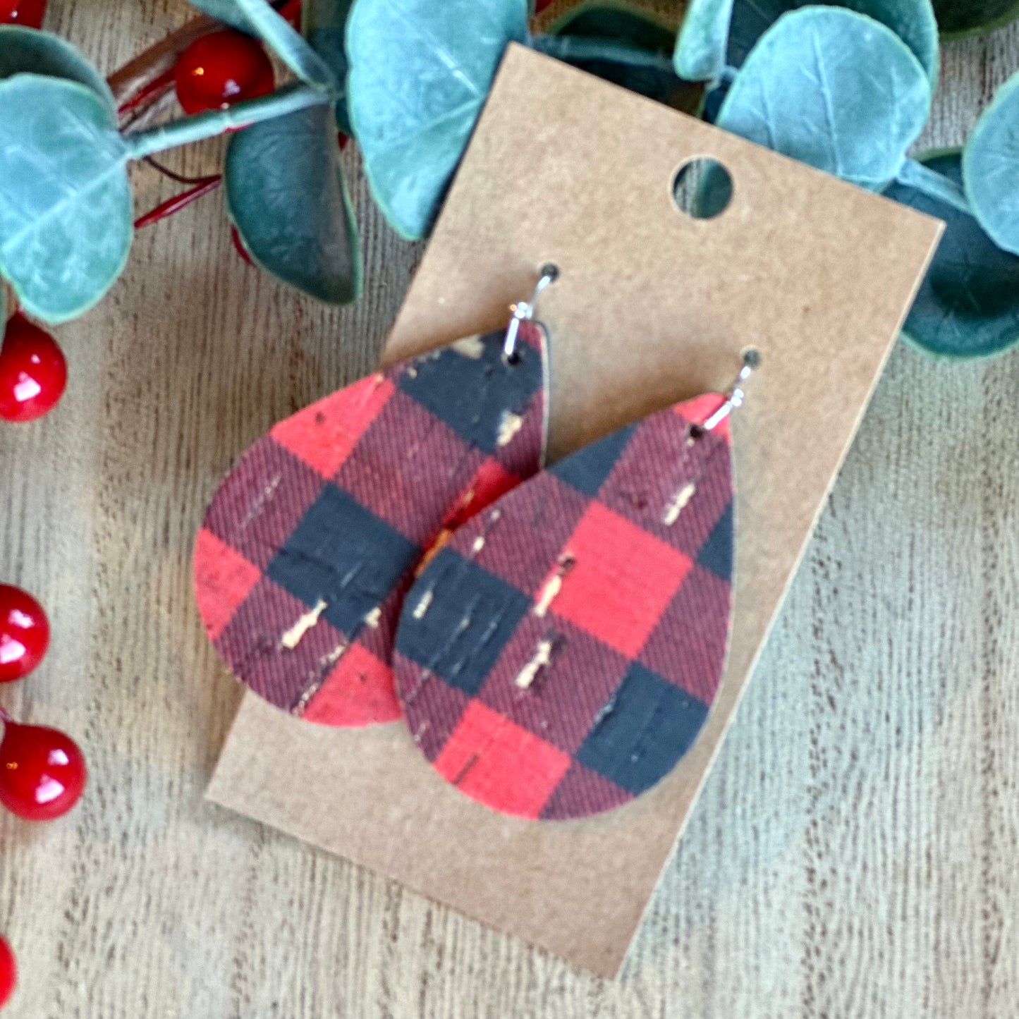 Buffalo Plaid Teardrops