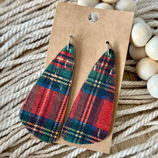 Christmas Plaid Wedge