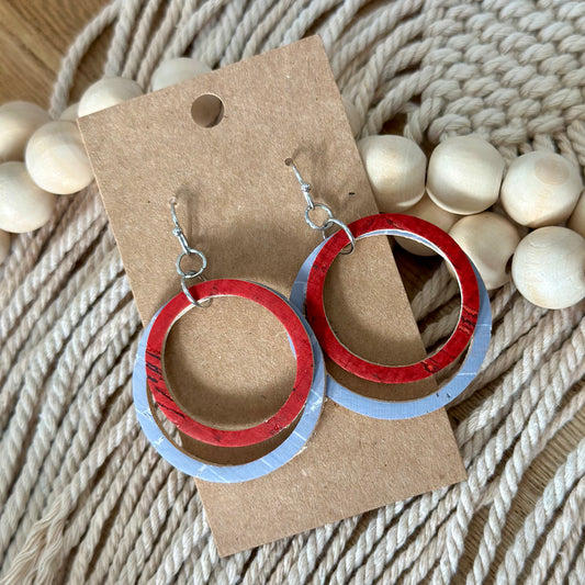 Red and Grey Hoops