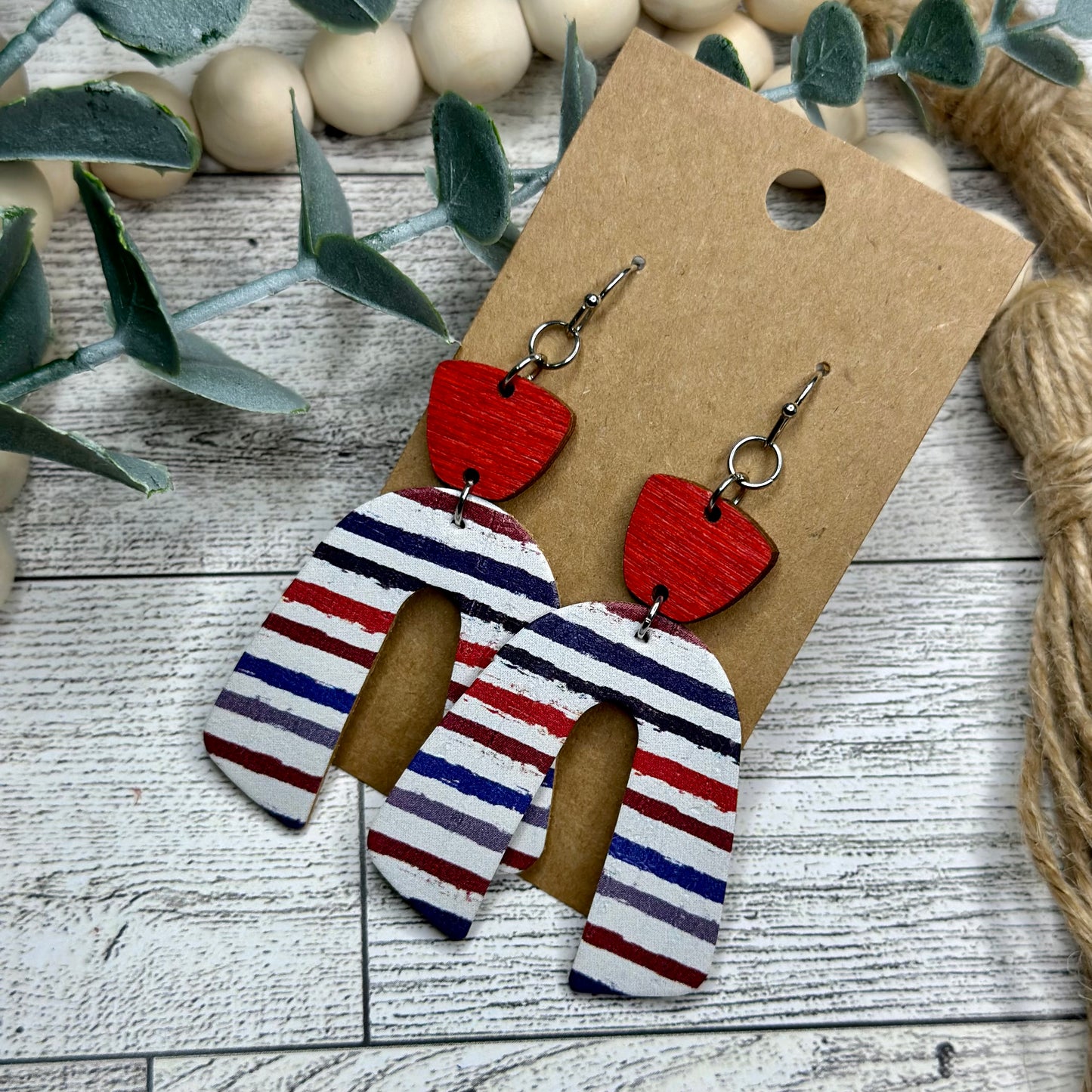 Red and Blue Stripe Arch