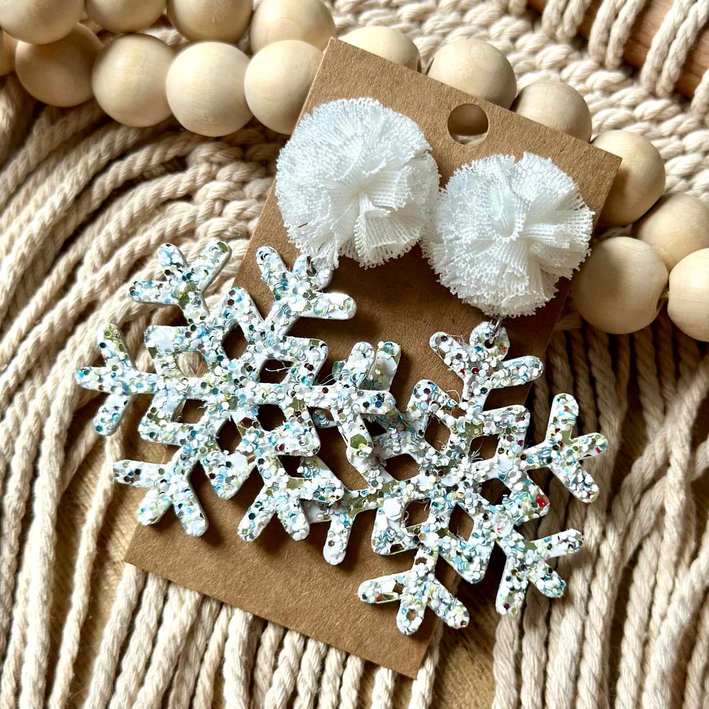 Chunky Glitter Snowflake