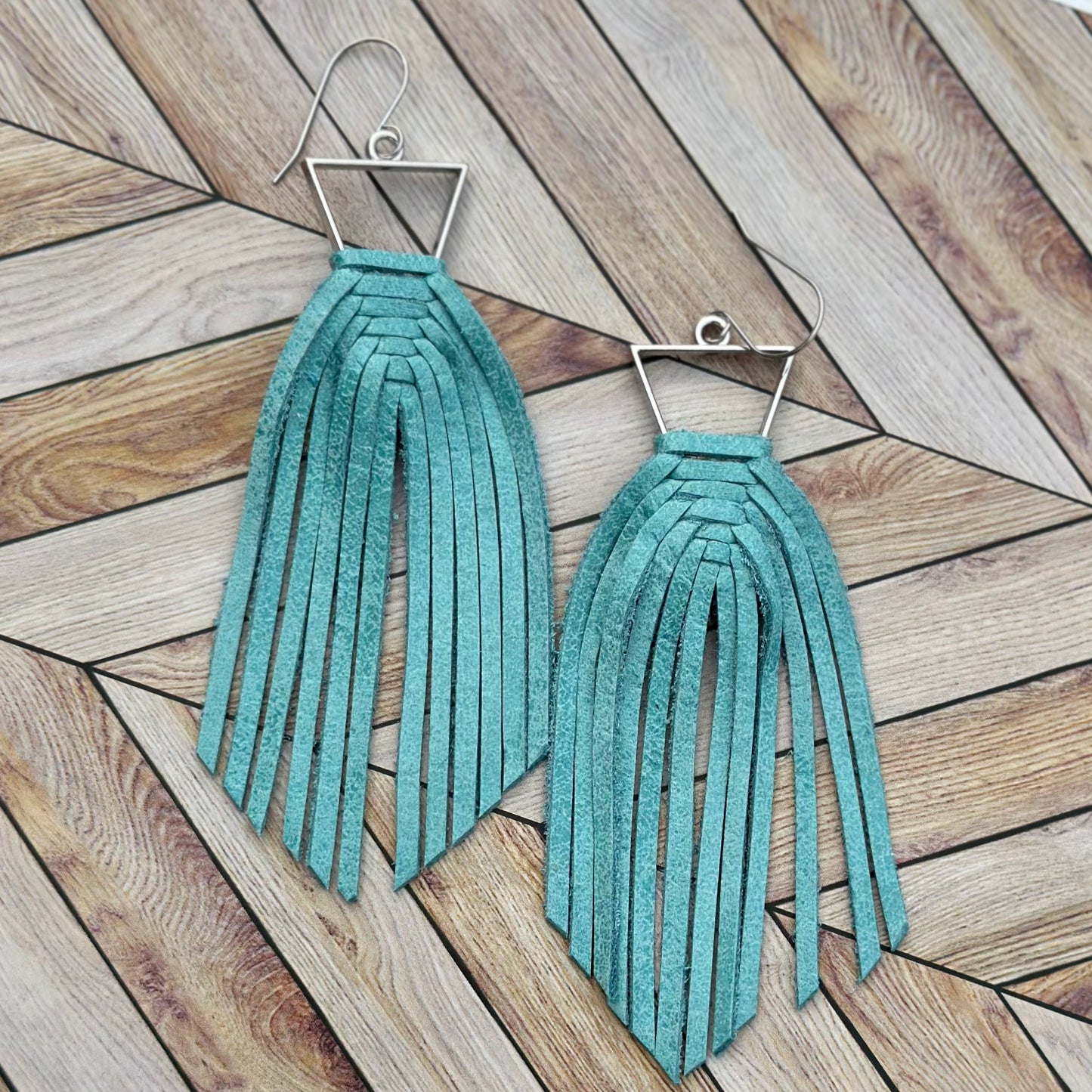 Teal Braided Fringe