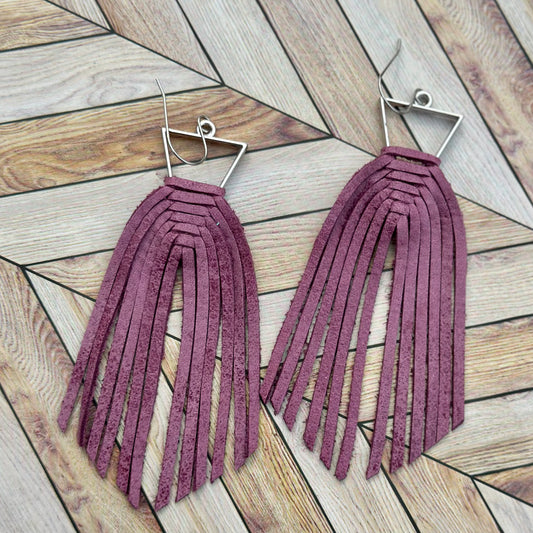 Purple Braided Fringe