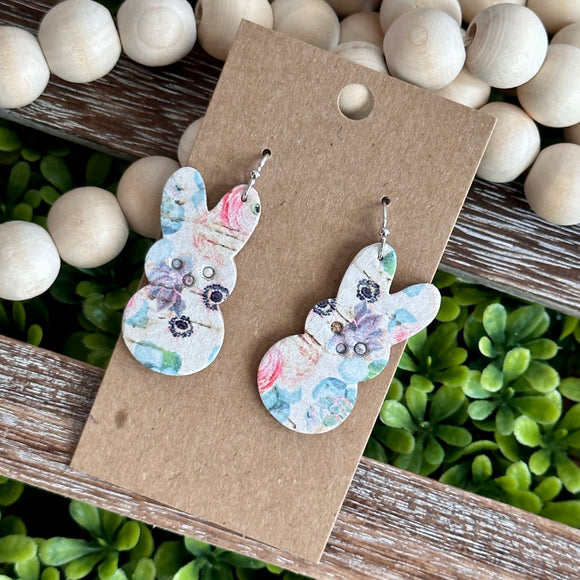 Faded Floral Bunnies