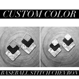 Custom Baseball Stitches Chevron