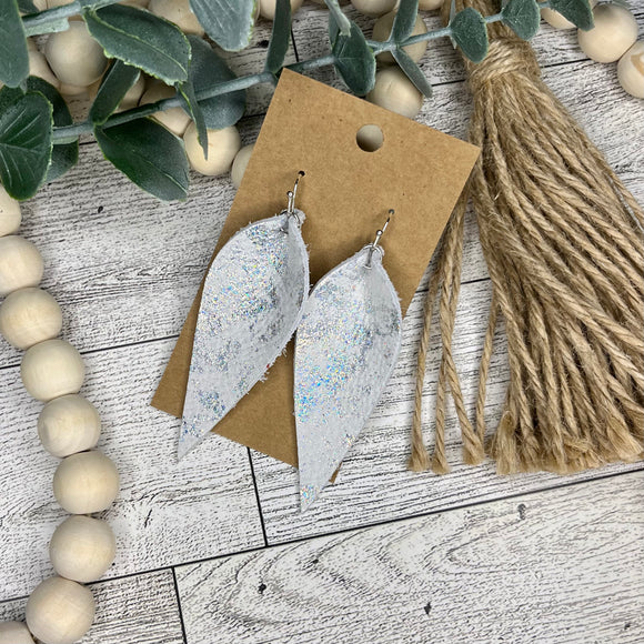 White Holographic Splatter Petal