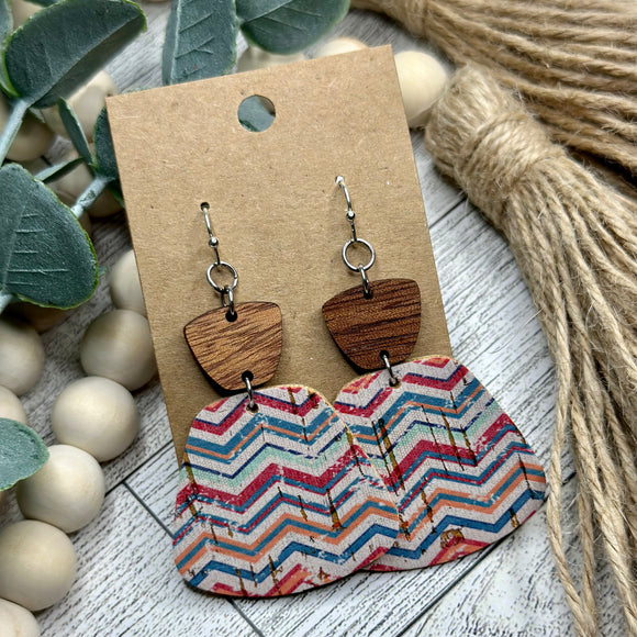 Multi-colored Chevron Rounded Rectangle