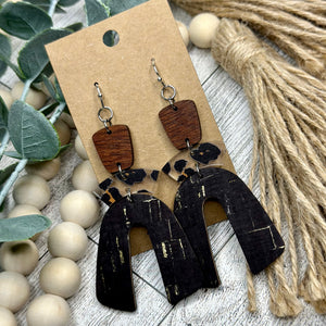 Three piece Black and Leopard Arch