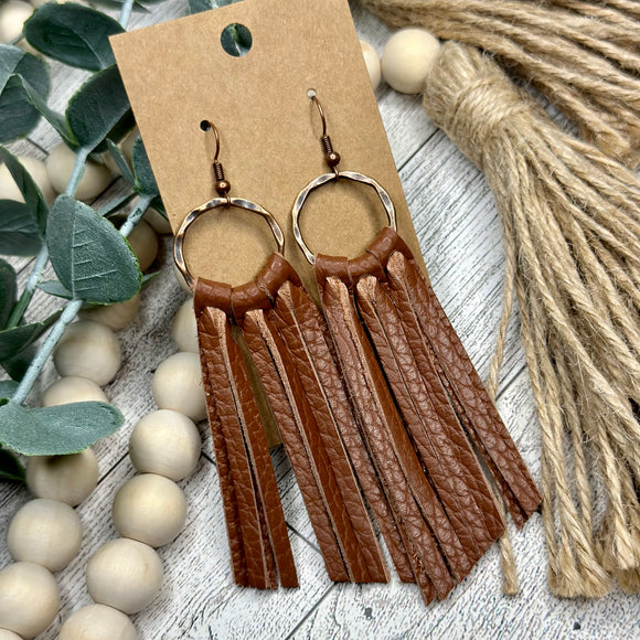 Brown Full Fringe hoops