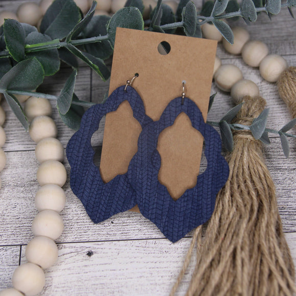 Navy Blue Open Scallop