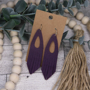 Purple Drop Fringe