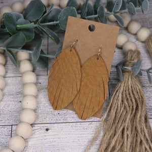 Light Brown Fringe Feather