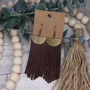 Brown Fringe with Antique Gold