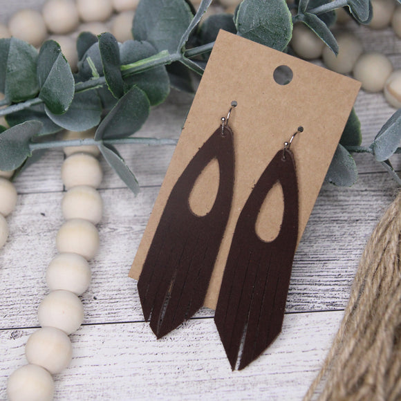 Dark Brown Drop Fringe